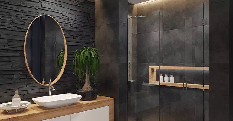 Bathroom Floor Tile Remodel in South Bend