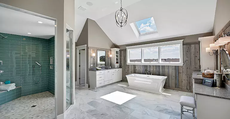 Guest Bathroom Flooring Remodel in South Bend